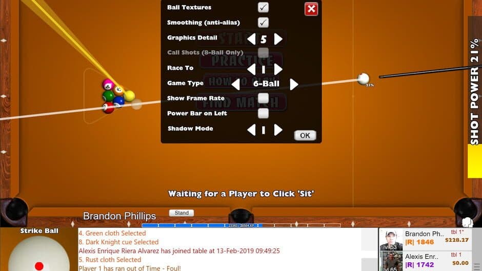 Flash Pool Game (8 Ball & 9 Ball) screenshot 1