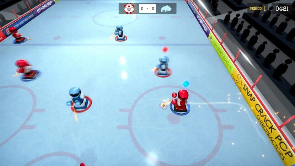 3 on 3 Super Robot Hockey screenshot 2