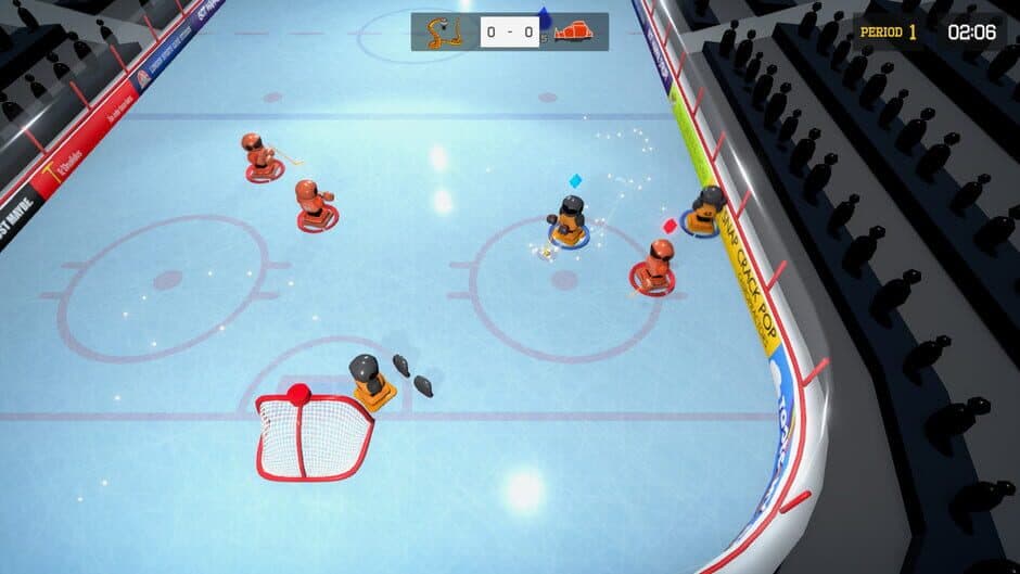 3 on 3 Super Robot Hockey screenshot 1