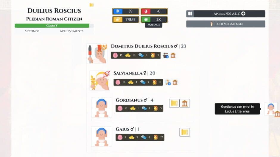 Citizen of Rome - Dynasty Ascendant screenshot 5