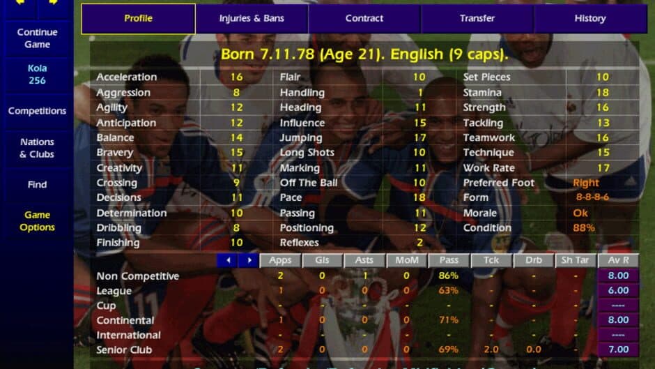 Championship Manager: Season 00/01 screenshot 2