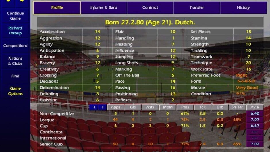 Championship Manager: Season 00/01 screenshot 4