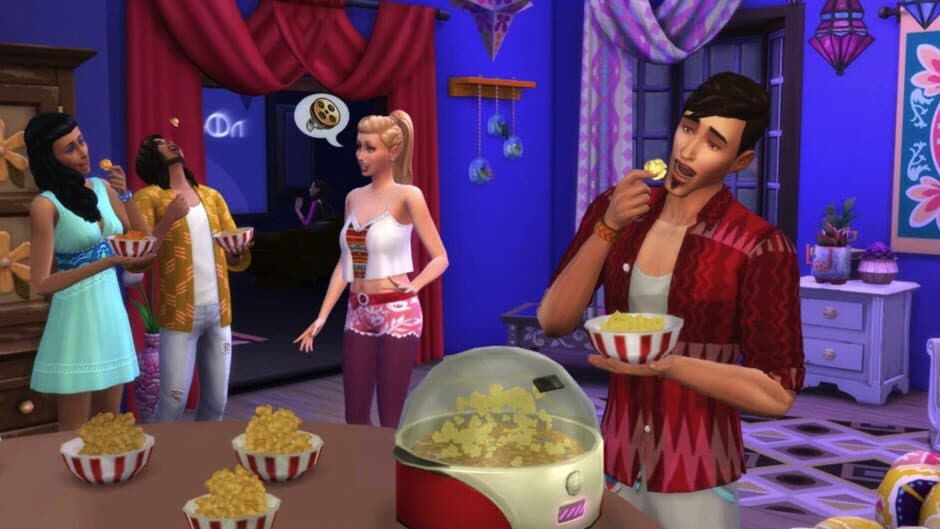 The Sims 4: Movie Hangout Stuff screenshot 1