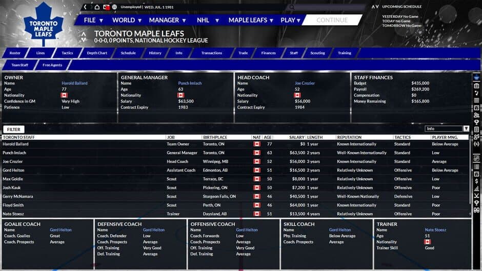 Franchise Hockey Manager 6 screenshot 1