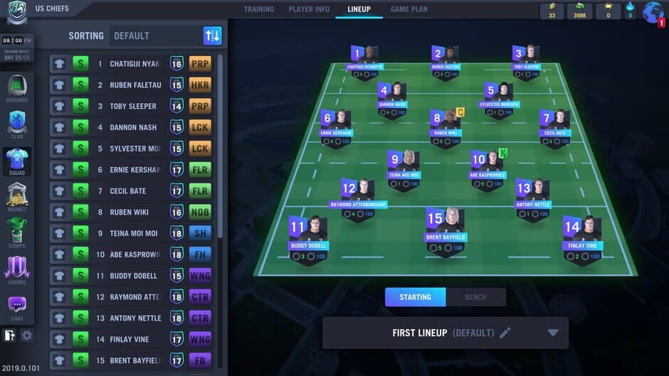 Blackout Rugby Manager screenshot 2