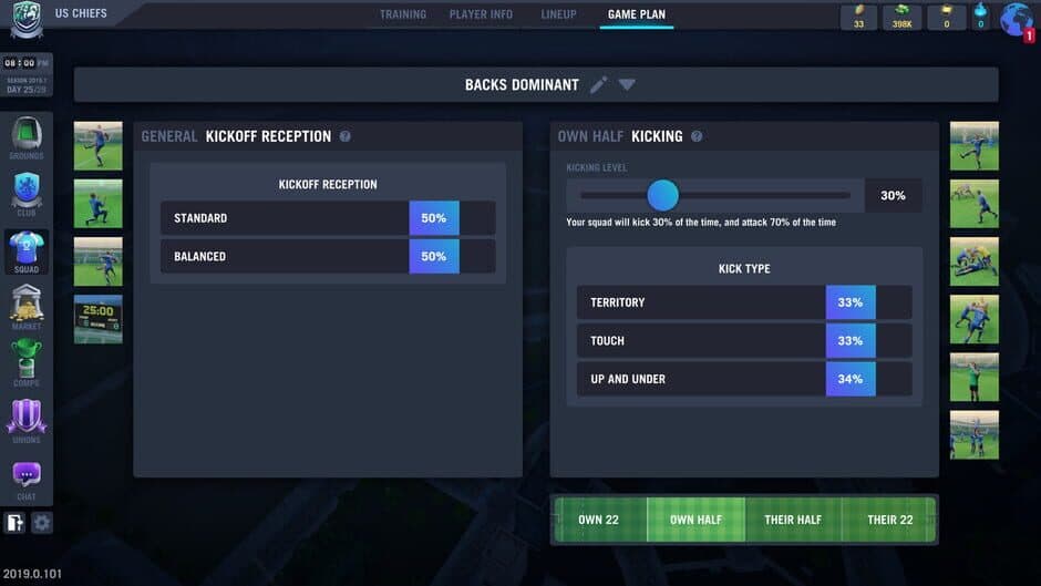 Blackout Rugby Manager screenshot 5