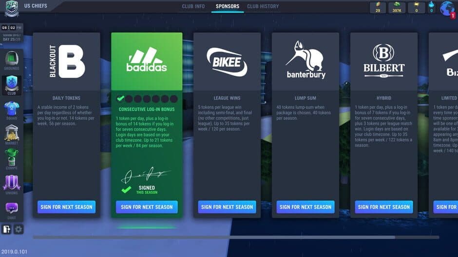 Blackout Rugby Manager screenshot 6