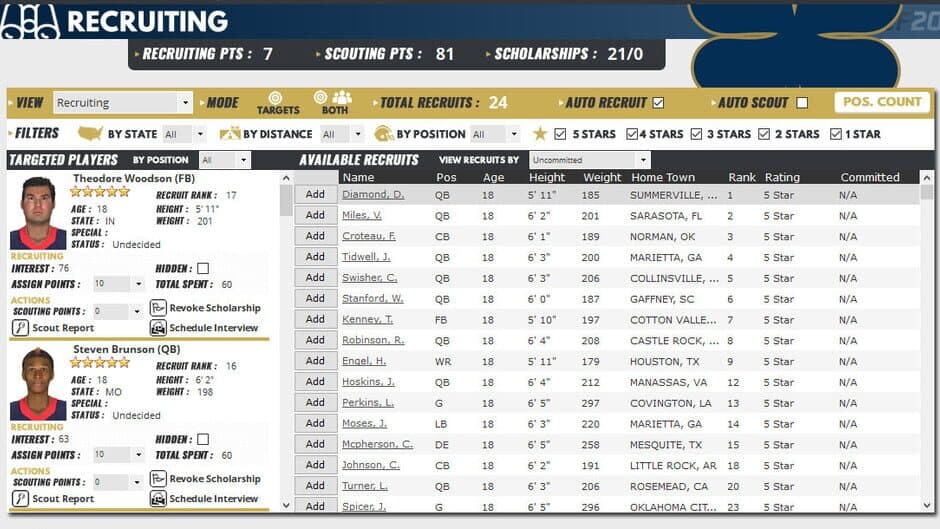 Draft Day Sports: College Football 2020 screenshot 6