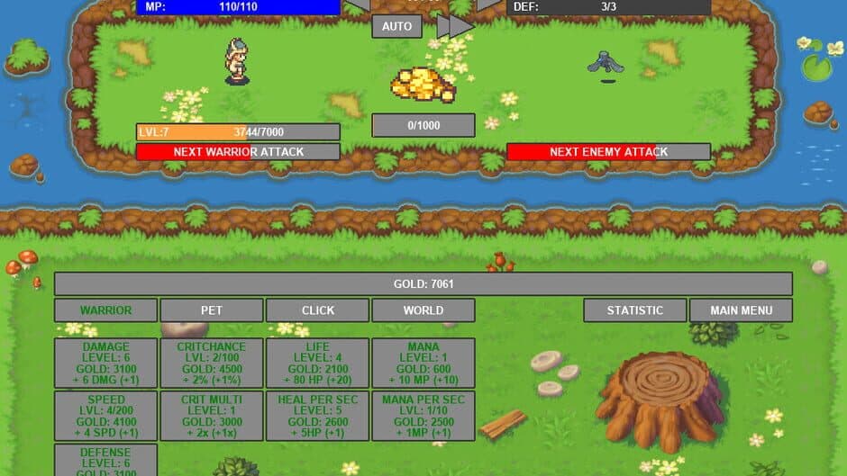 Idle Warrior screenshot 2