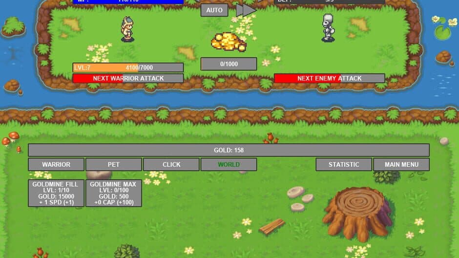 Idle Warrior screenshot 1