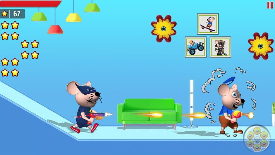Mouse Mayhem Shooting & Racing screenshot 2