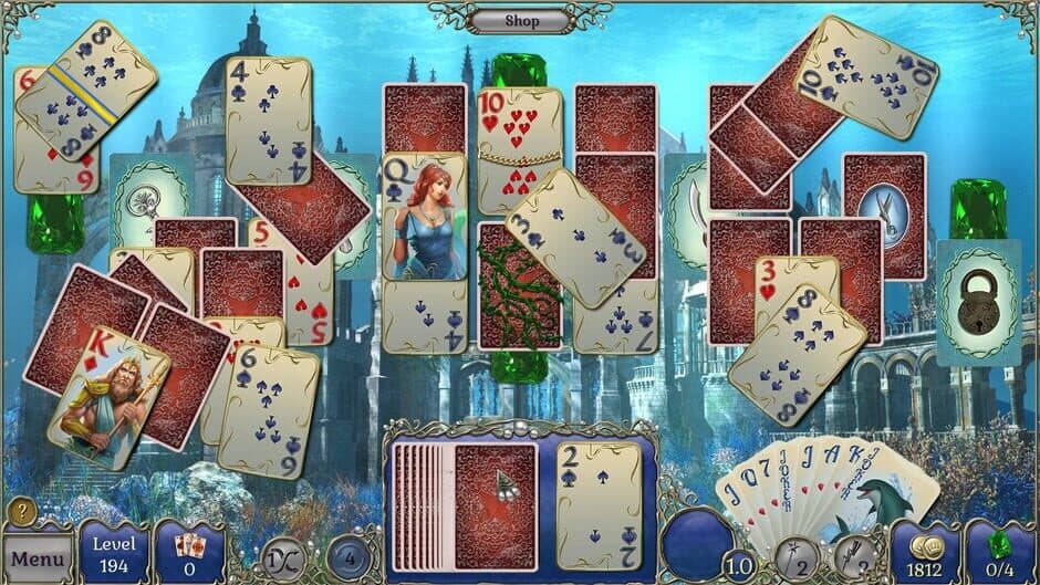 Jewel Match Atlantis Solitaire: Collector's Edition screenshot 2