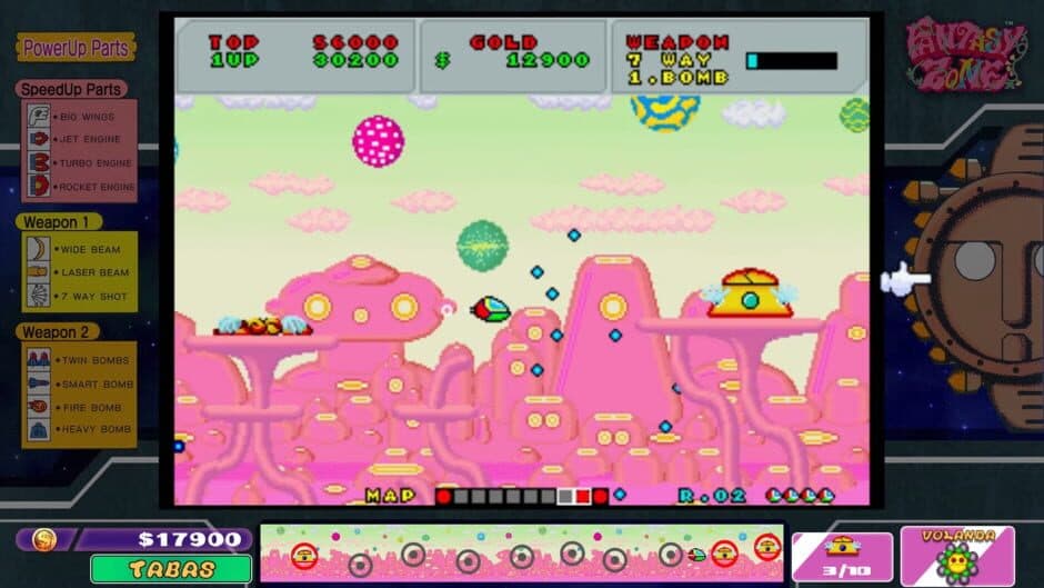 Sega Ages Fantasy Zone screenshot 1