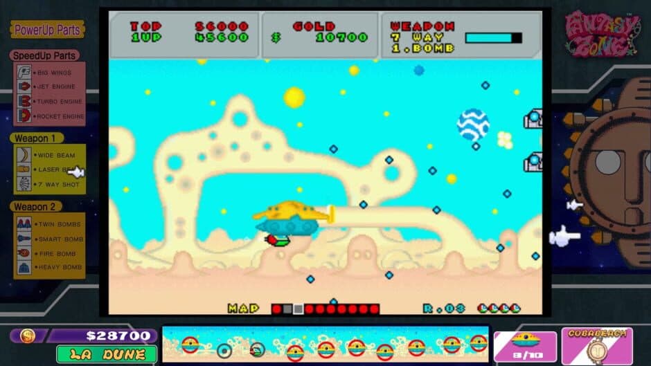 Sega Ages Fantasy Zone screenshot 2