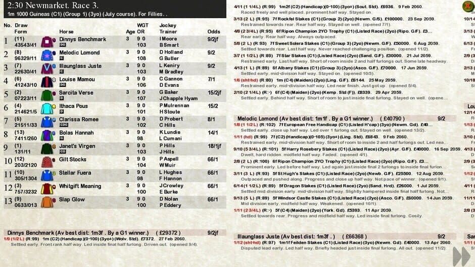 Starters Orders Classic Horse Racing screenshot 1