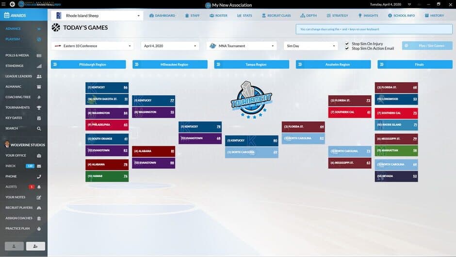 Draft Day Sports: College Basketball 2020 screenshot 4