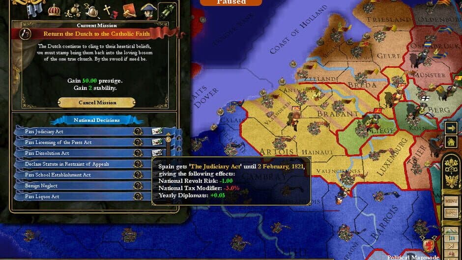 Europa Universalis III: In Nomine screenshot 4