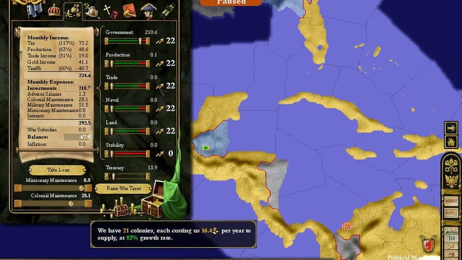 Europa Universalis III: In Nomine screenshot 3