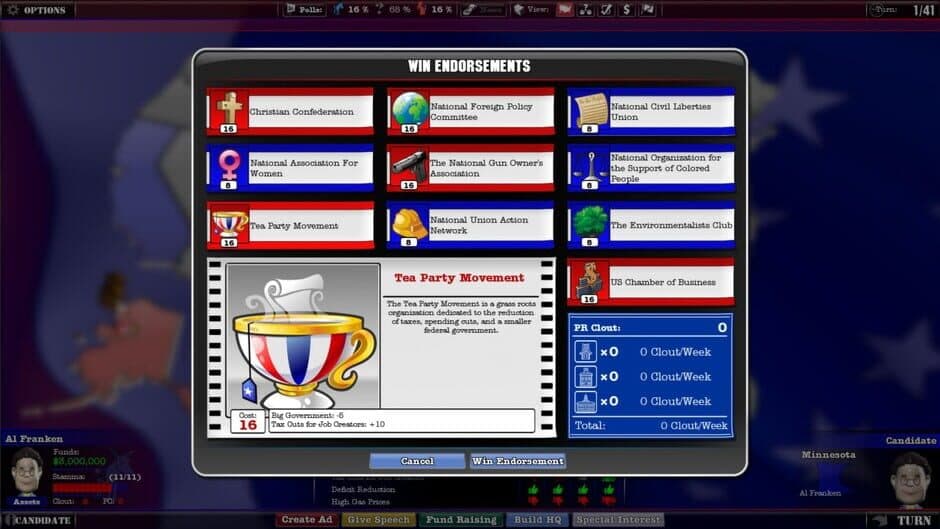 The Political Machine 2012 screenshot 4