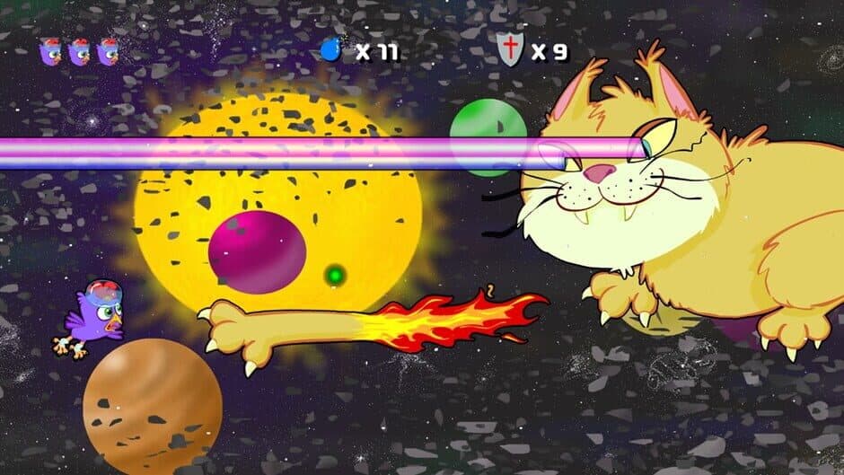 Purple Chicken Spaceman screenshot 1