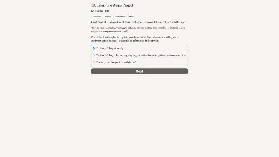 180 Files: The Aegis Project screenshot 1