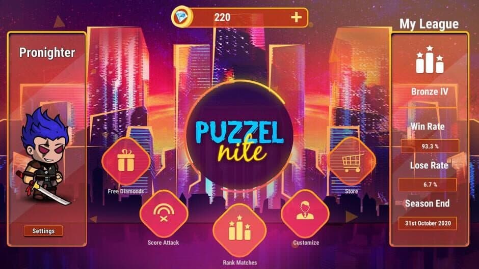 Puzzel Nite screenshot 1