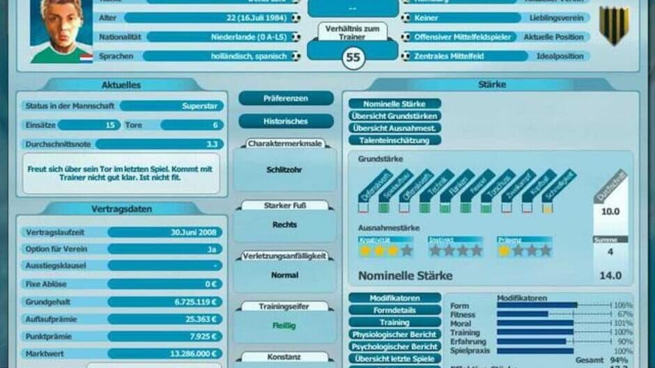 Anstoss 2007 screenshot 1