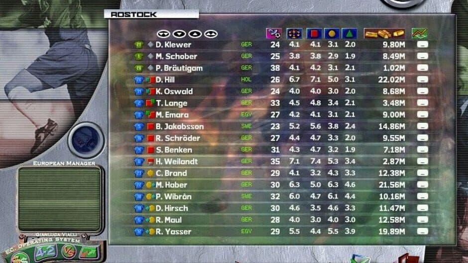 Gianluca Vialli's European Manager screenshot 1
