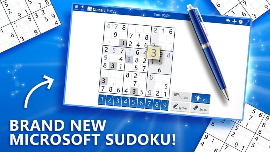 Microsoft Sudoku screenshot 1