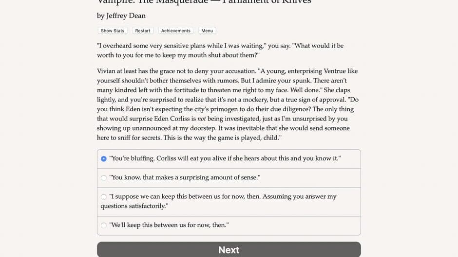 Vampire: The Masquerade - Parliament of Knives screenshot 4