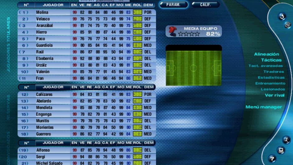 PC Fútbol Selección Española Europa 2000 screenshot 2