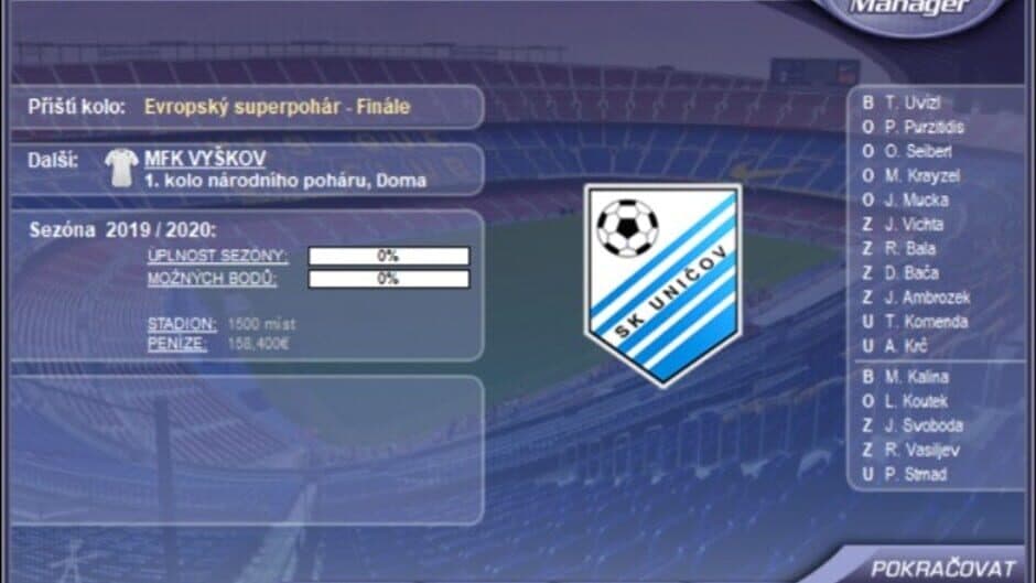 Czech Soccer Manager 2020 screenshot 4