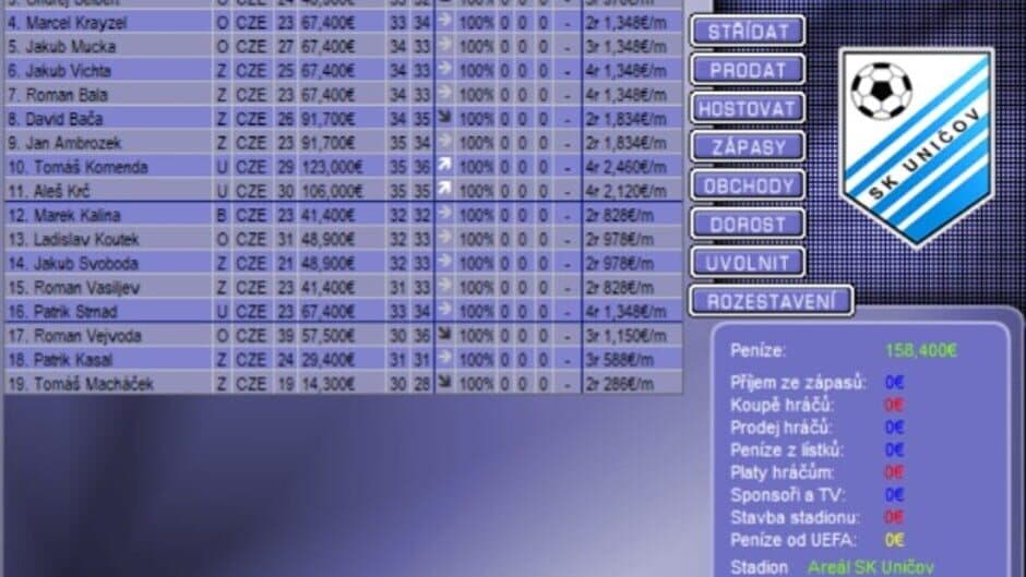 Czech Soccer Manager 2020 screenshot 2