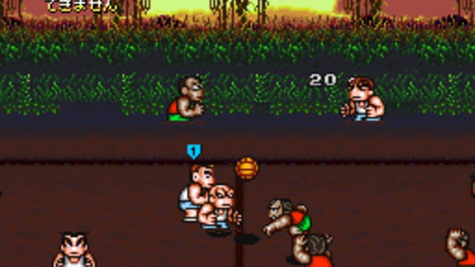 Kunio's Dodgeball Time, C'mon Guys! screenshot 1