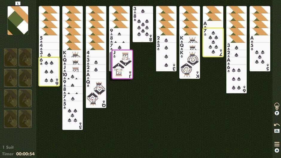 Solitaire Spider Minimal screenshot 1