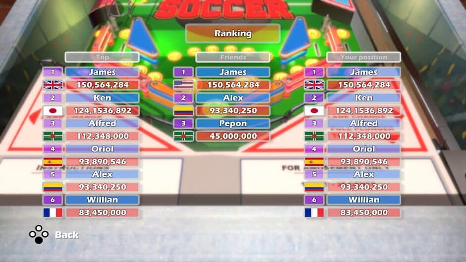World Soccer Pinball screenshot 2