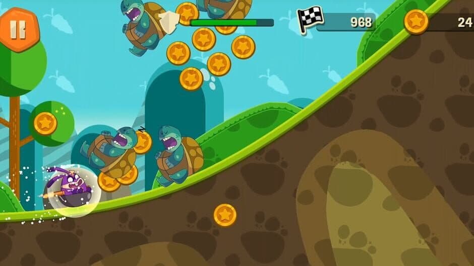 Rocket Rabbit - Coin Race screenshot 2
