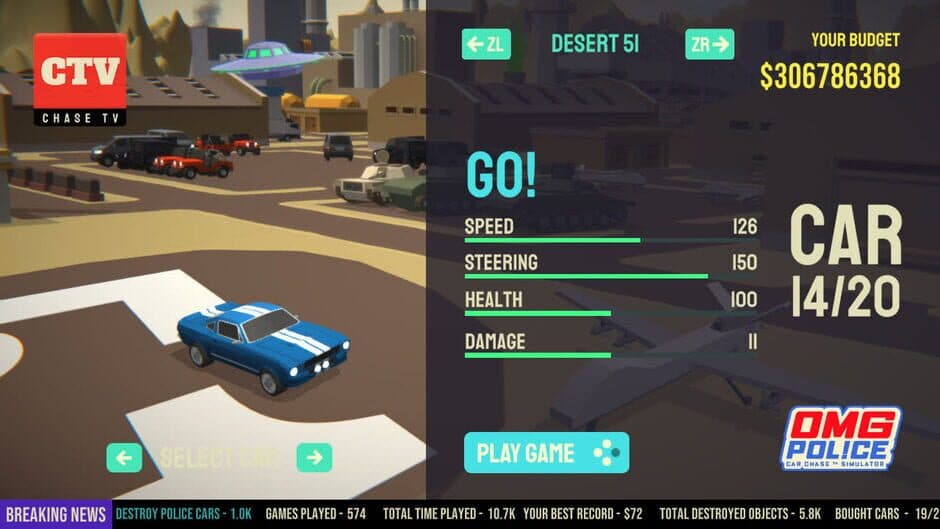 OMG Police: Car Chase TV Simulator screenshot 2