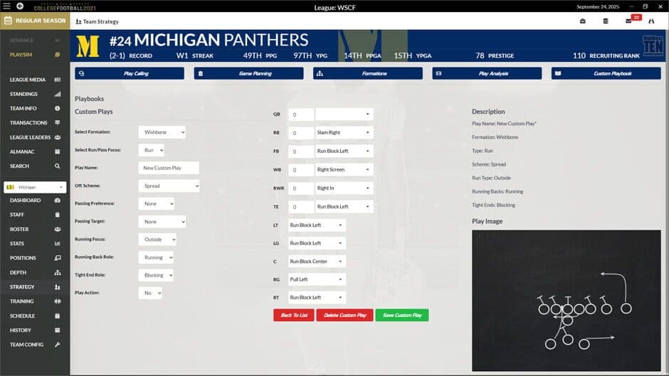 Draft Day Sports: College Football 2021 screenshot 4