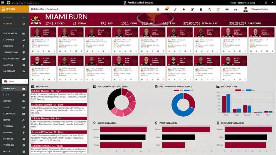 Draft Day Sports: Pro Basketball 2021 screenshot 4