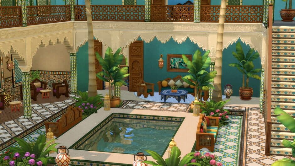 The Sims 4: Courtyard Oasis Kit screenshot 2