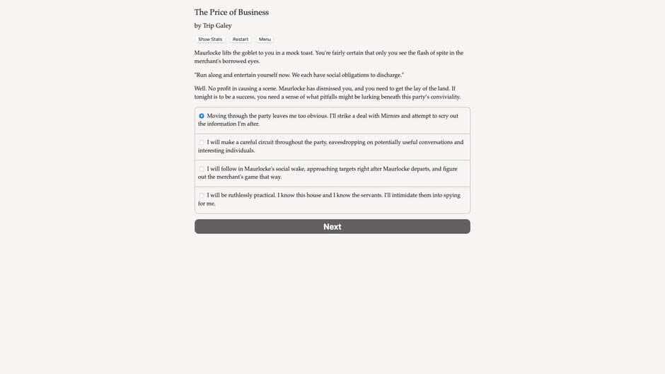 Faerie's Bargain: The Price of Business screenshot 1