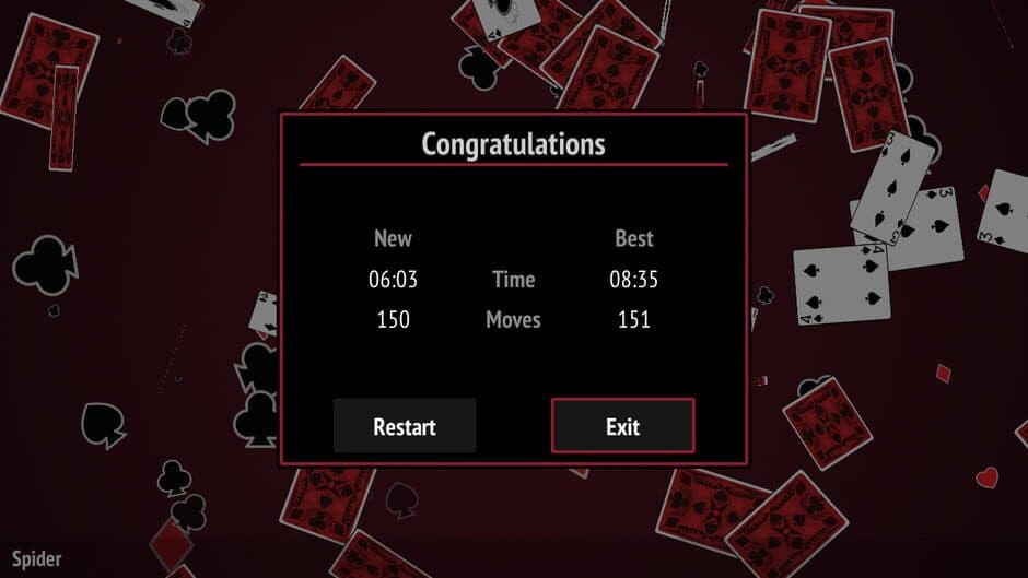 Spider Solitaire Collection screenshot 5