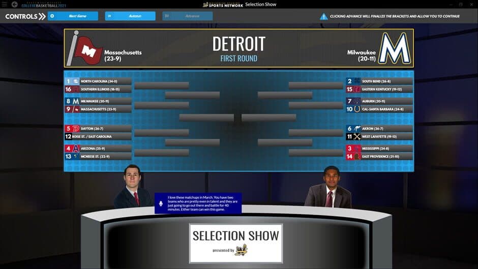 Draft Day Sports: College Basketball 2021 screenshot 2