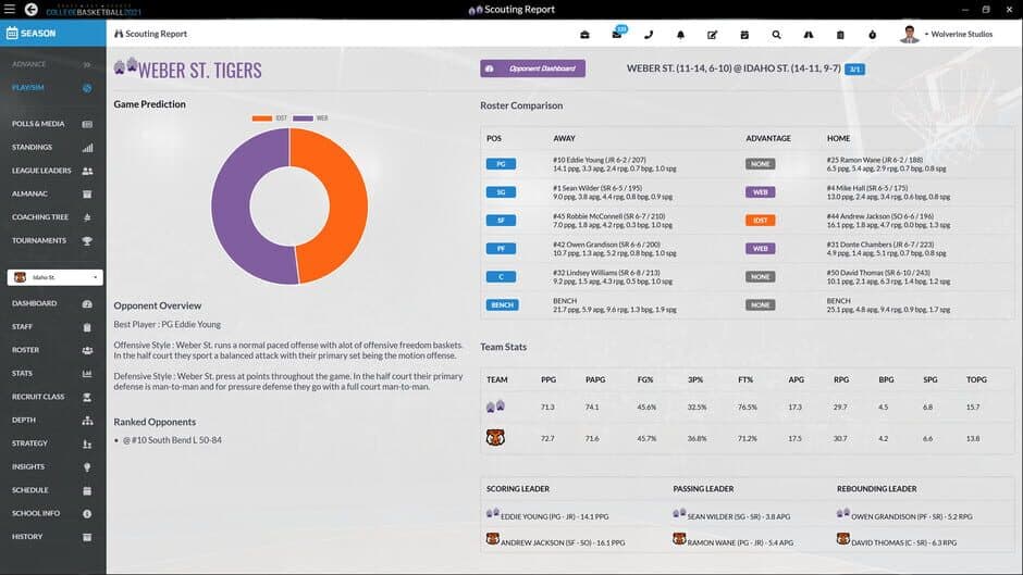 Draft Day Sports: College Basketball 2021 screenshot 3