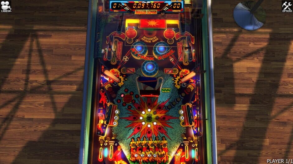 Zaccaria Pinball: Soccer Kings Table screenshot 1