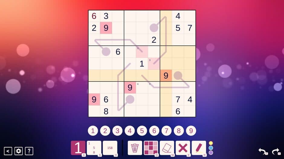 Thermo Sudoku screenshot 1