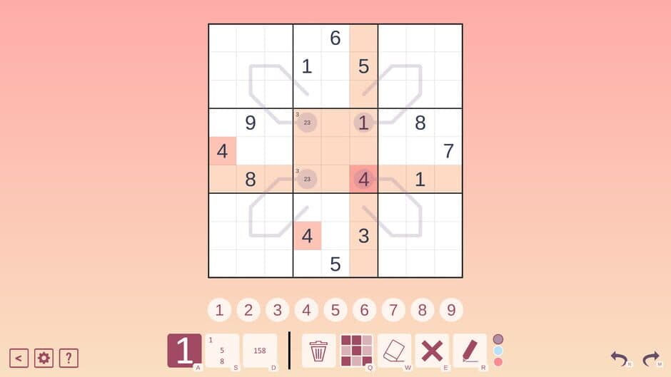 Thermo Sudoku screenshot 3