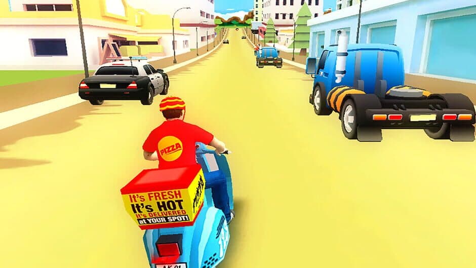 Pizza Bike Rider screenshot 1