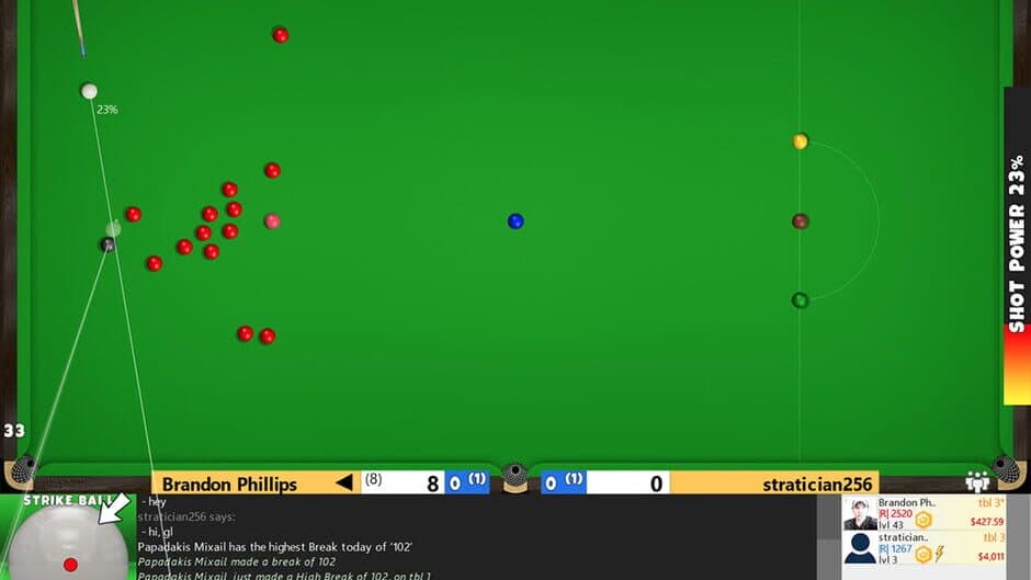 Flash Snooker Game screenshot 5
